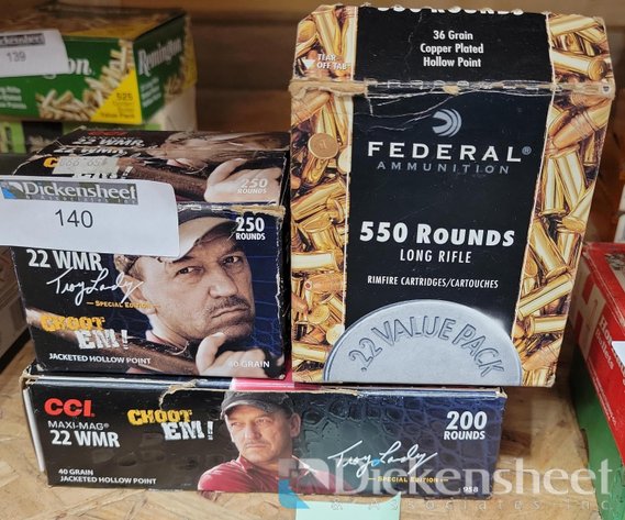 Image for (3) BOXES .22 CAL AMMUNITION