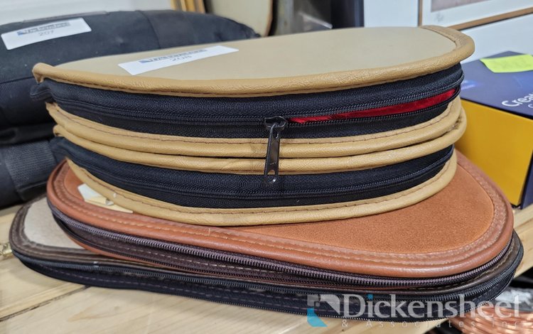 Image for (4) LEATHER LIKE HANDGUN CASES