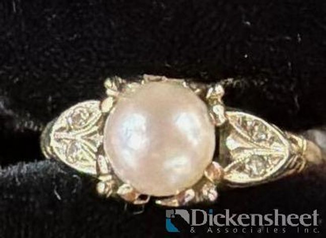 Image for 14K GOLD PEARL RING APPROXIMATELY 1.5 GRAMS