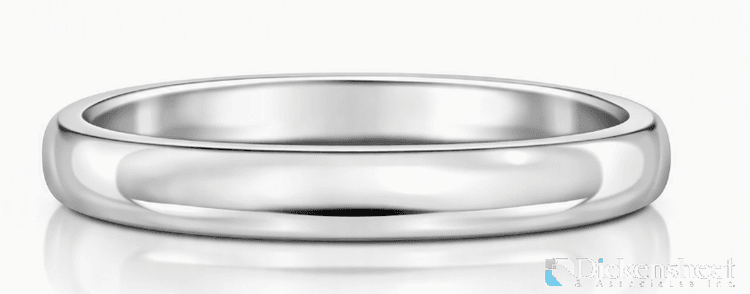 Image for 18K WHITE GOLD BAND APPROXIMATELY 3.0 GRAMS