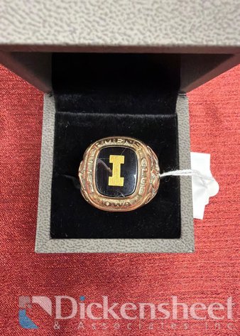 Image for 10K IOWA LETTERMEN'S CLUB RING APPROXIMATELY 25.0 GRAMS