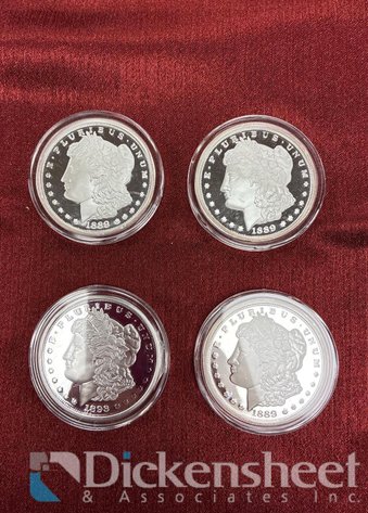 Image for (4) 1889 COPY COINS