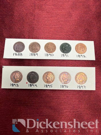 Image for INDIAN PENNIES 1893-1897, 1888-1892