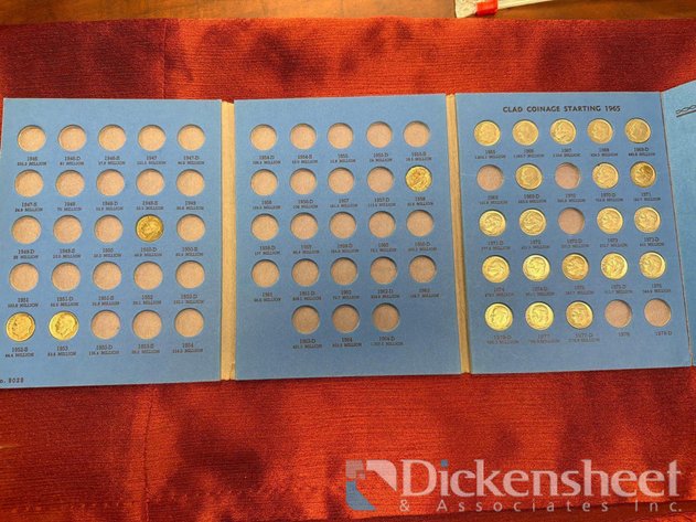 Image for (24) ROOSEVELT DIMES IN FOLDER