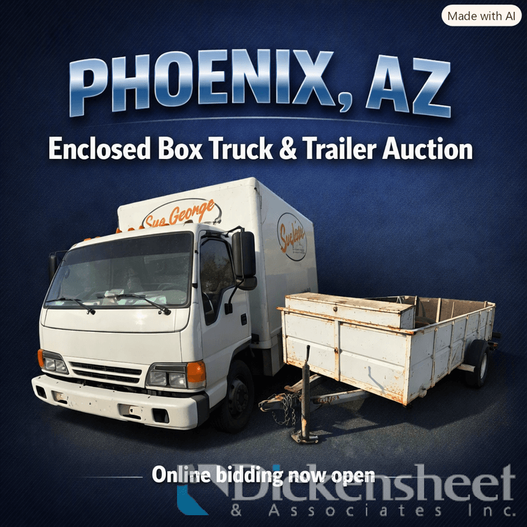 Image for ARIZONA - 2004 Isuzu Box Truck, 2000 Big Tex Trailer