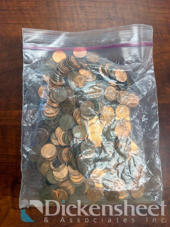 BAG OF PENNIES