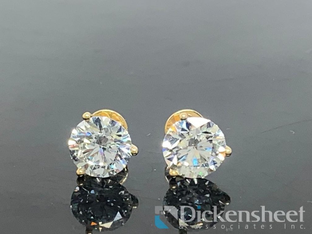 4.54 CTW Lab Grown Diamond Studs Earrings