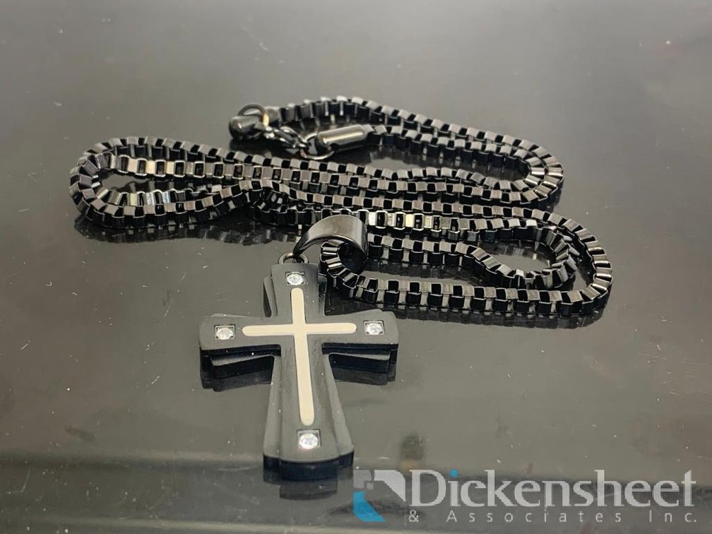 Black Tone Cross Chain