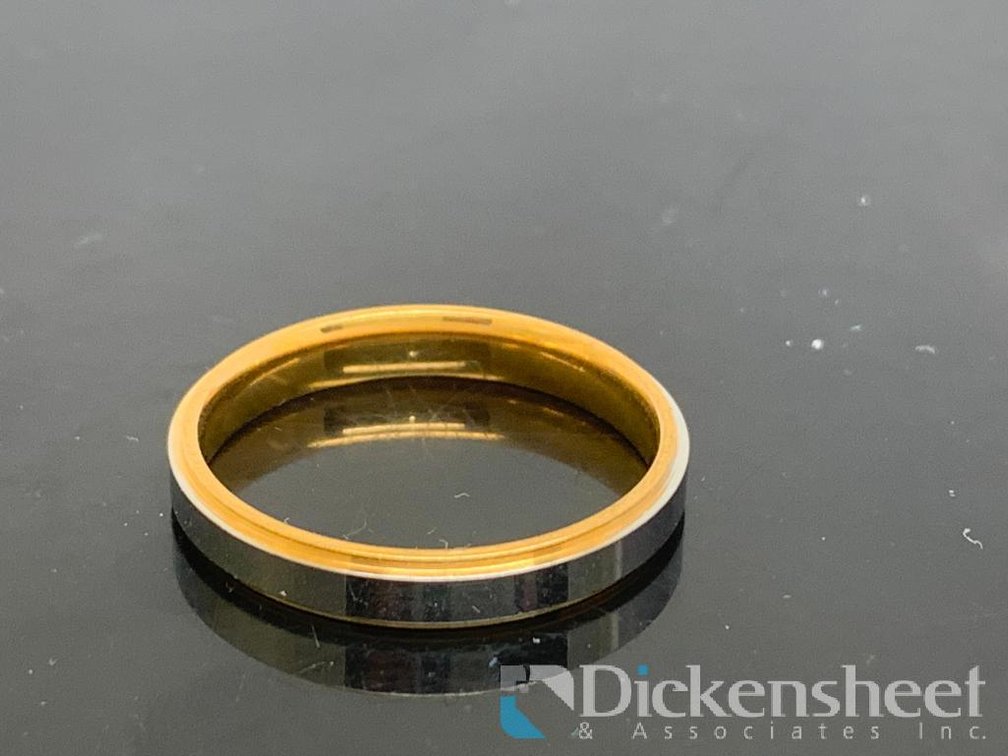 Two Tone Men's Wedding Band