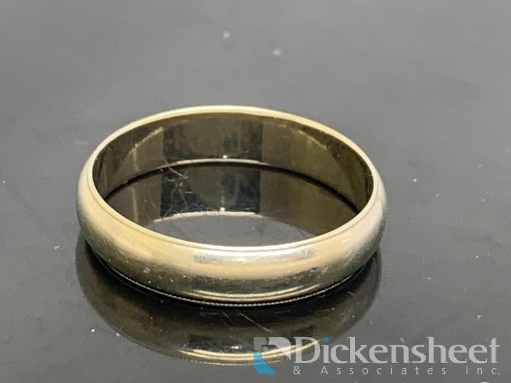 14KT White Gold Wedding Band