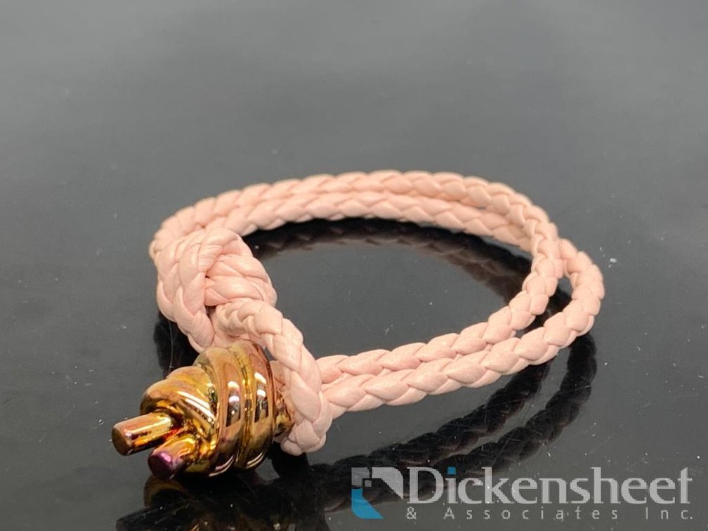 Bottega Veneta Knot Braided Leather Bracelet