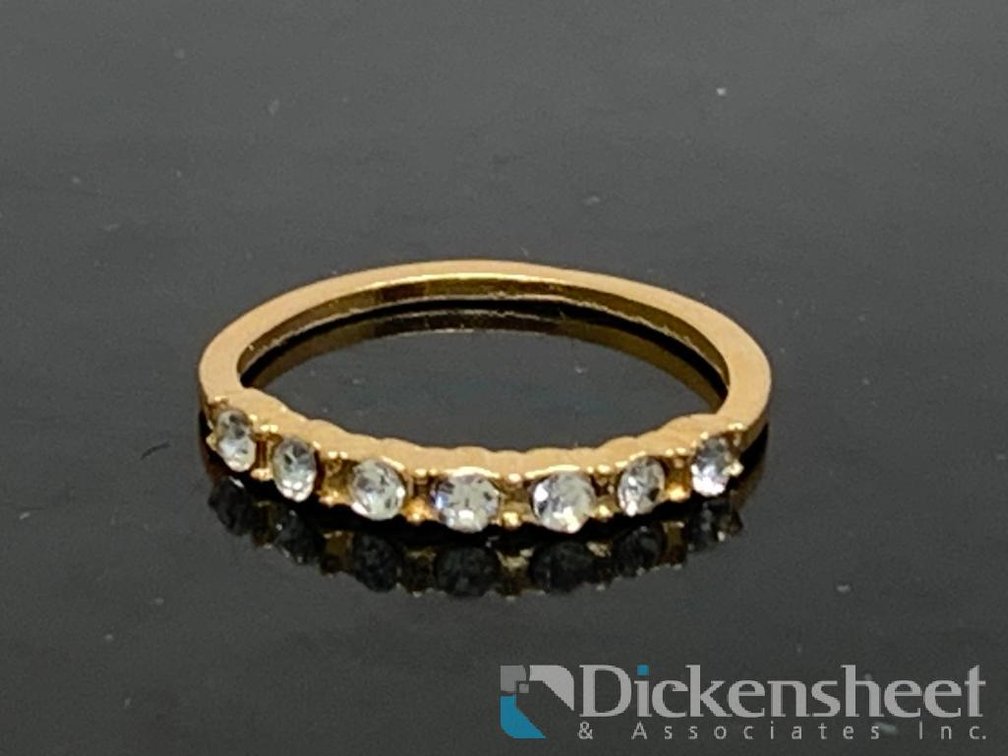Gold Tone Wedding Band