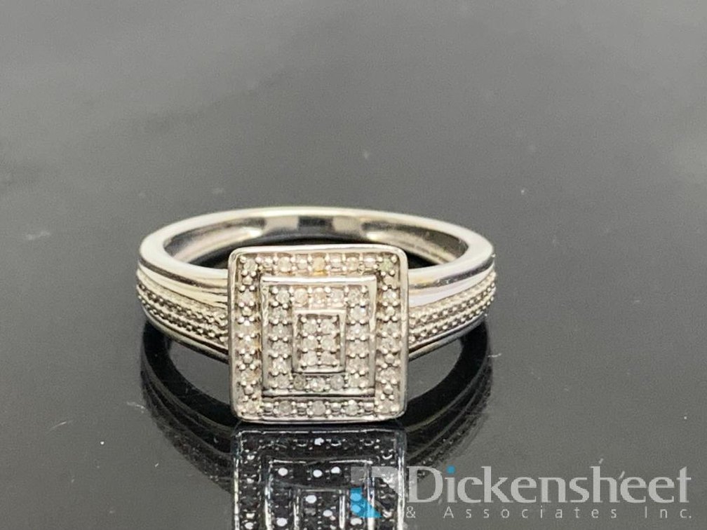 Sterling Silver Engagement Ring