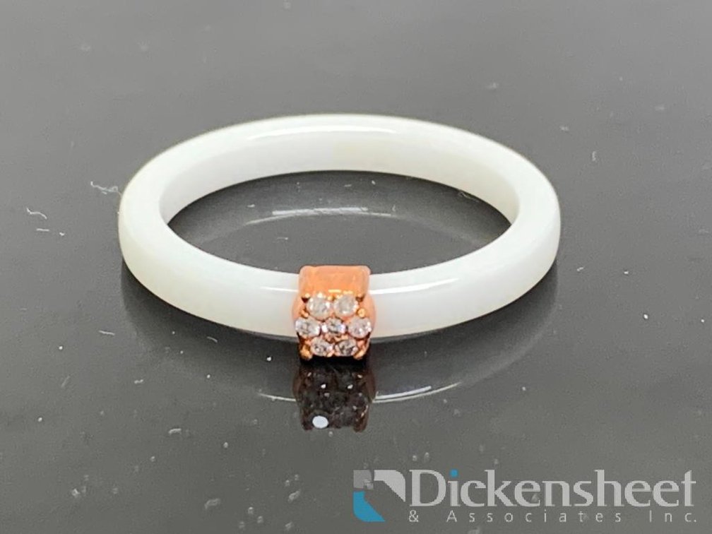 Ceramic Ring With Diamonds