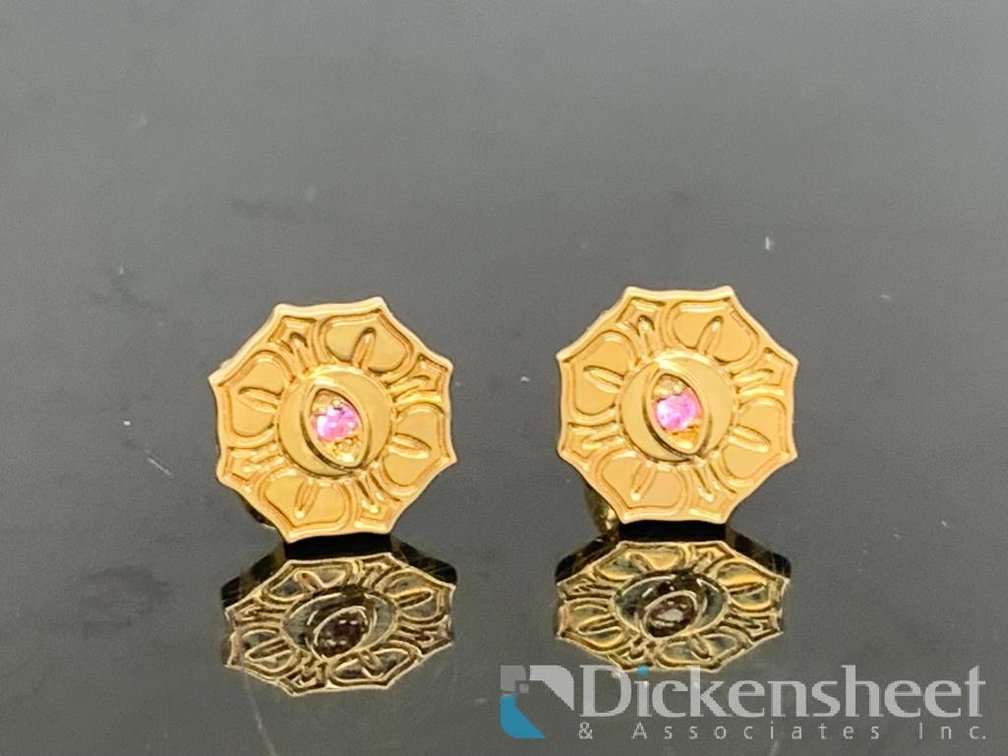 Sydney Evan 14K Yellow Gold Stud Earrings