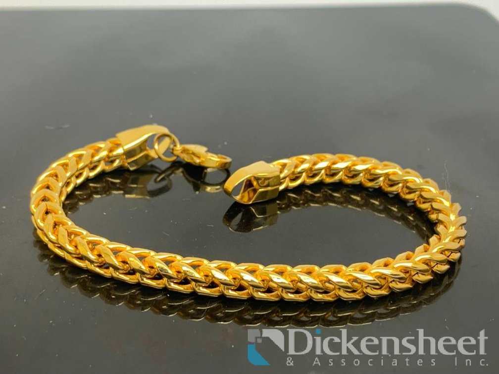Gold Tone Large Bracelet