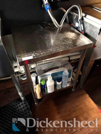 Image for STAINLESS STEEL TABLE with lower shelf-approximate