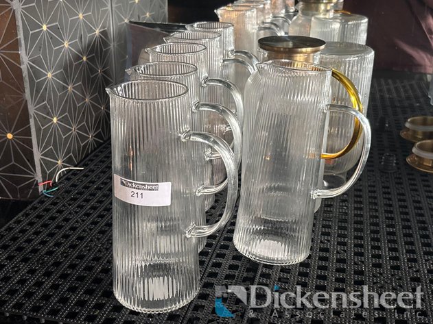 Image for LOT OF GLASS PITCHERS