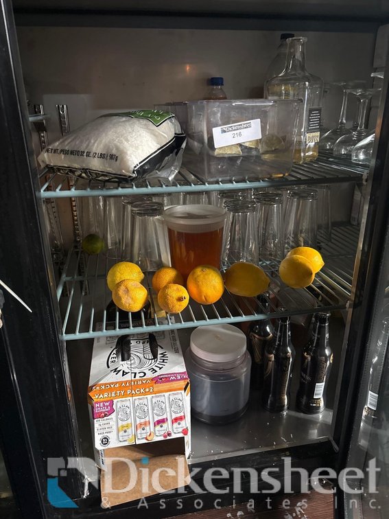 CONTENTS OF BAR FRIDGE