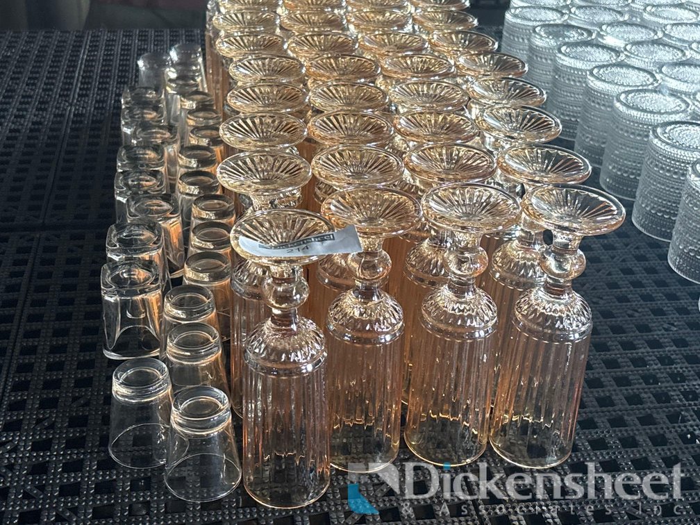 SHOT GLASSES AND CHAMPAGNE FLUTES LOT