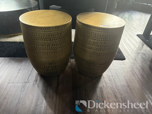 Image for (2) DECORATIVE METAL STANDS