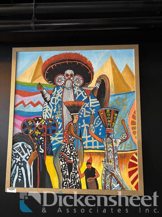 FRAMED ARTWORK SIGNED IN LOWER RIGHT CORNER