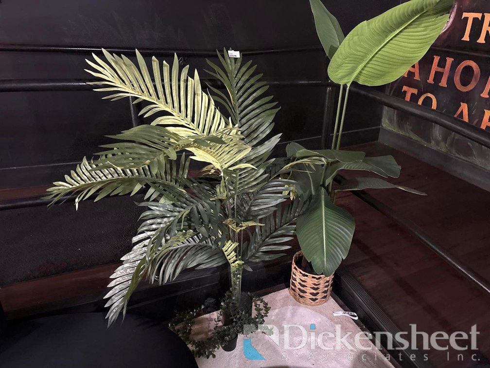 FAUX POTTED PLANTS LOT, QTY (2)
