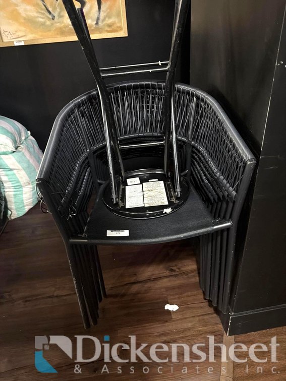 (8) PATIO STACK CHAIRS