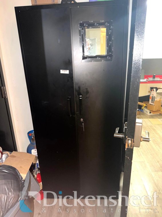 STORAGE CABINET AND CONTENTS