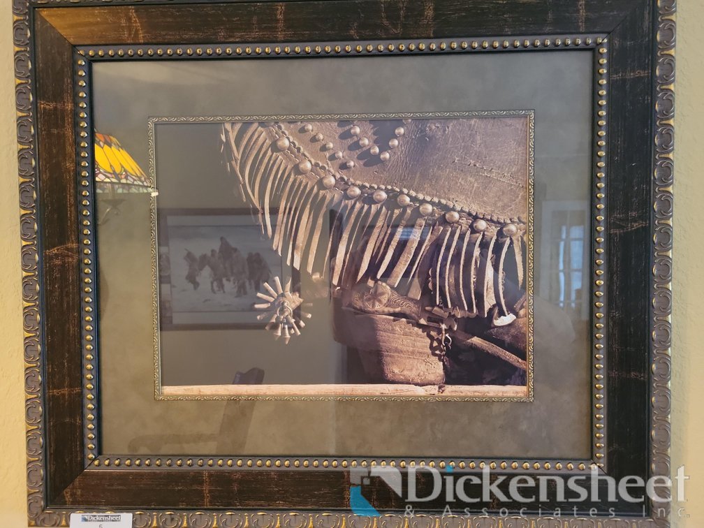 (2) FRAMED ARTWORK (1) TITLED "THE SPUR," (1) TITLED "COWBOY SPURS" BY ROBERT DAWSON