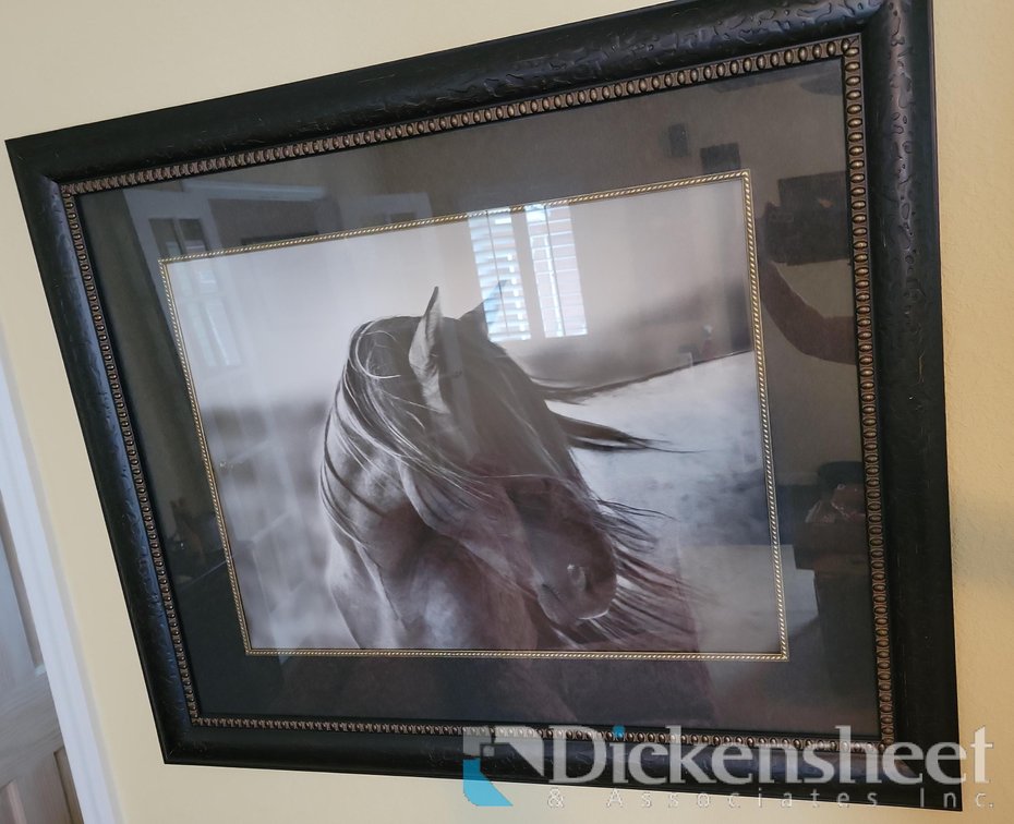 FRAMED PICTURE TITLED "RENAGADE HORSE" BY TONY STROMBERG