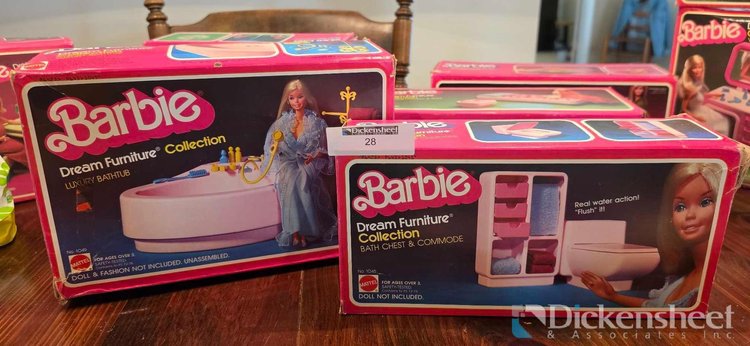 Image for VINTAGE BARBIE DREAM FURNITURE - BATH SELECTIONS