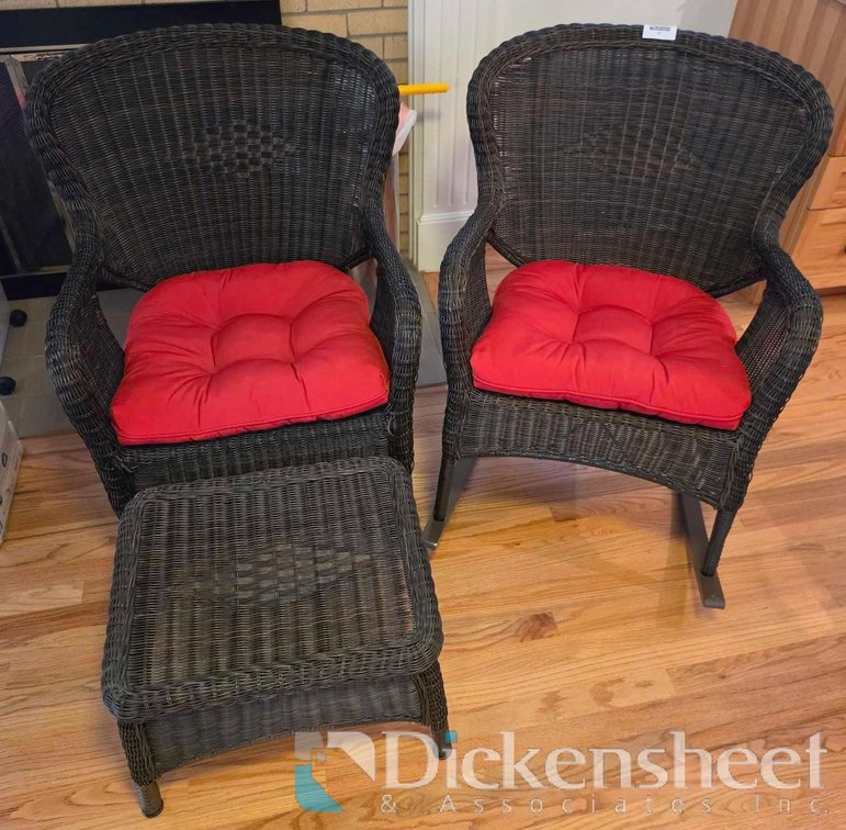 FOUR PIECE RATTAN PATIO SET
