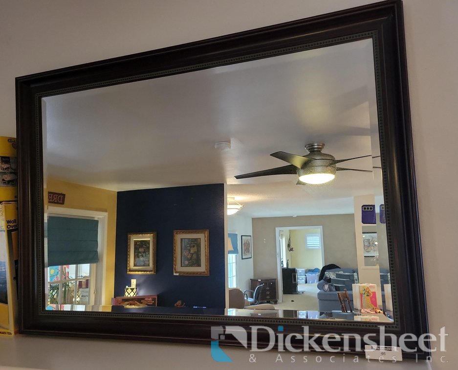 DECORATIVE MIRROR, APPROXIMATE 40"X28"