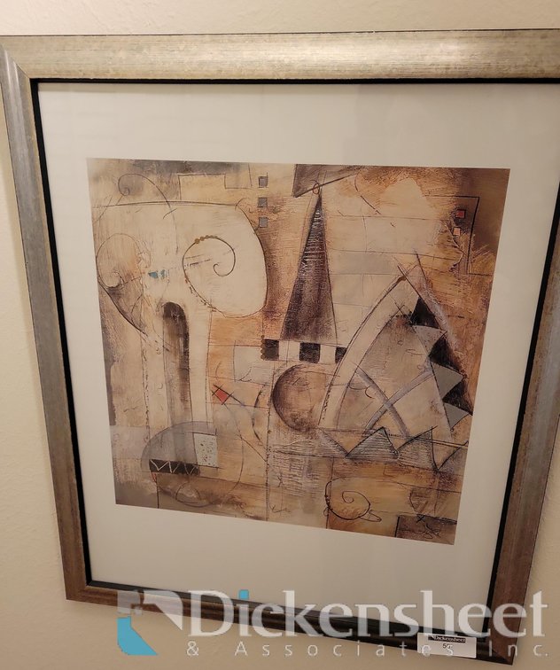 (2) PIECES OF ABSTACT ART CLASSICA BY ERIC WAUGH