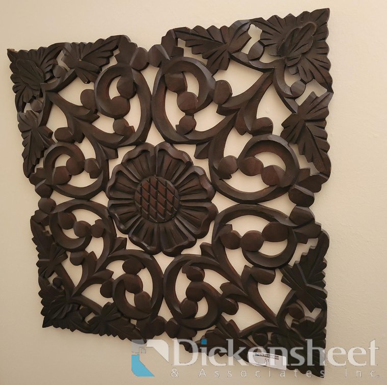 TEAK WOOD CARVED PANEL