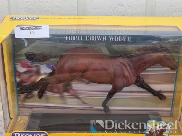 Image for AMERICAN PHAROAH TRIPLE CROWN WINNER MODEL HORSE