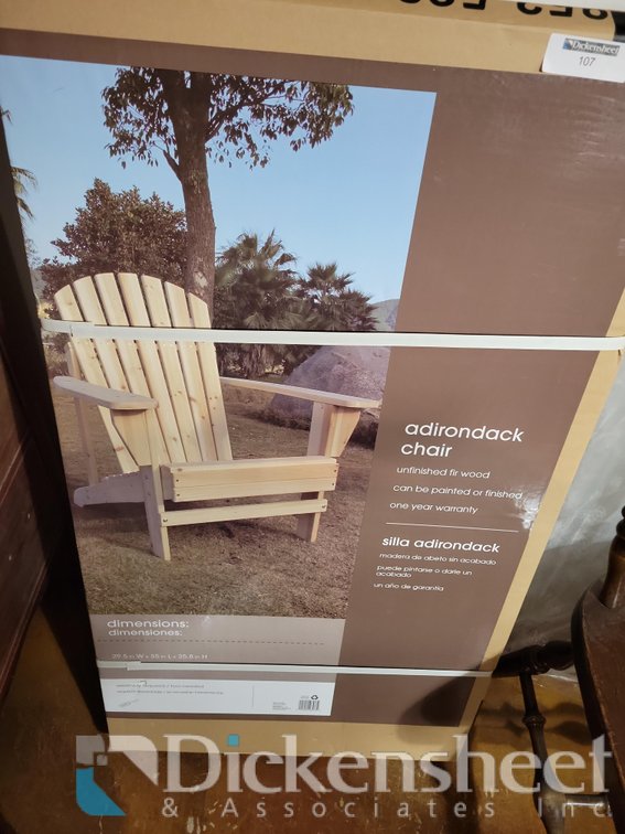 (1) ADIRONDACK CHAIR NEW IN BOX