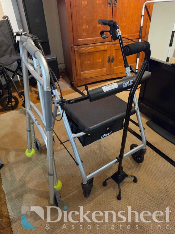 DRIVE WHEEL WALKERS, CANE MOBILITY LOT