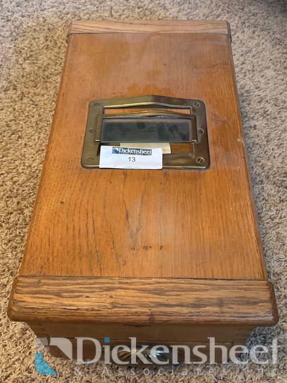 ANTIQUE WOODEN CASH TILL