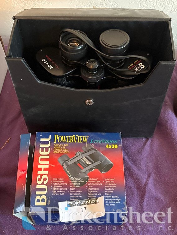 BINOCULARS WITH CASE