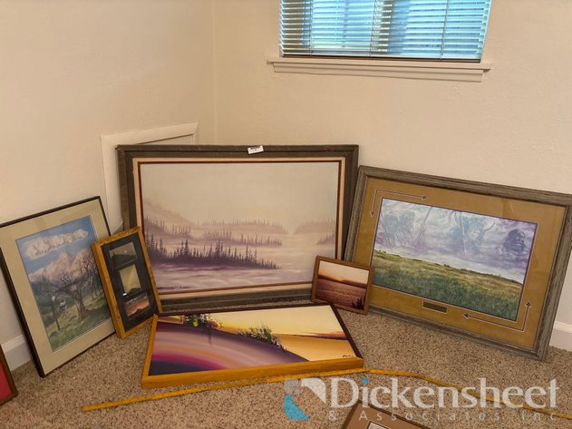 Image for (6) FRAMED LANDSCAPES AND PAINTINGS