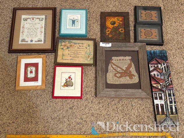 Image for (10) FRAMED WALL ART AND QUOTES