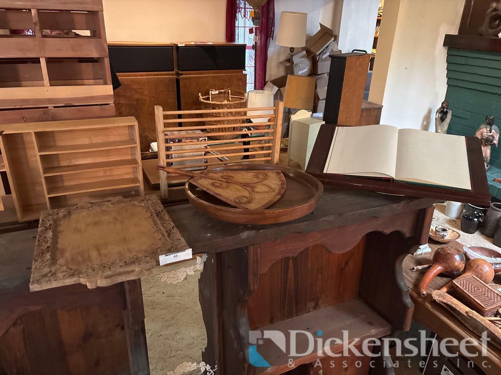 DECORATIVE CUTTING BOARD, ORANIZER, REVOLVING BOOKSTAND AND BOWL