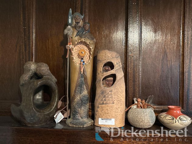 Image for NATIVE CERAMIC SCULPTURES AND VASES