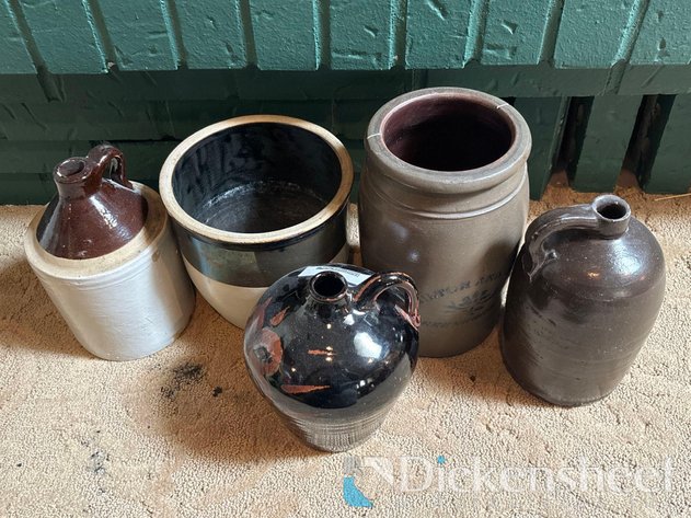 Image for ANTIQUE STONEWARE JUGS AND VESSELS