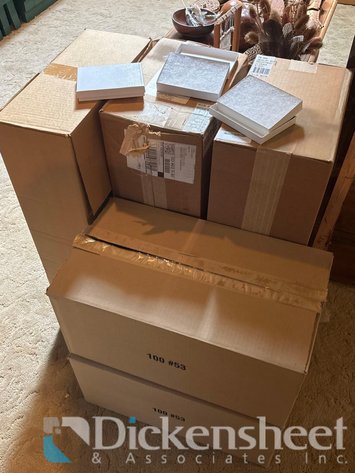 Image for FOUR BOXES OF LARGE JEWELRY BOXES