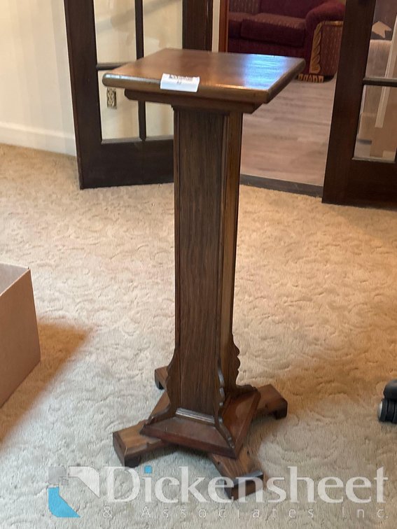 WOODEN PEDESTAL
