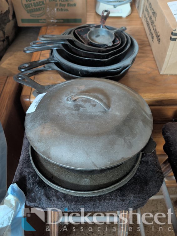FULL SET OF CAST IRON KITCHEN WARE