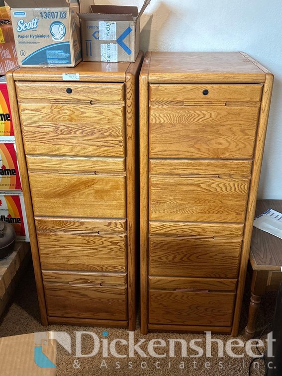 WOOD FILE CABINETS